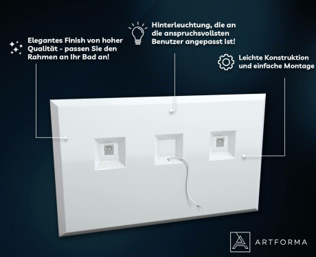 Badspiegel mit LED Beleuchtung - SlimLine L01 #3