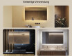 Rechteckiger Badspiegel mit LED Beleuchtung 120x70cm mit kaltem LED-Licht 7000K, warmem Licht 3000K oder neutralem Licht 4500K #2