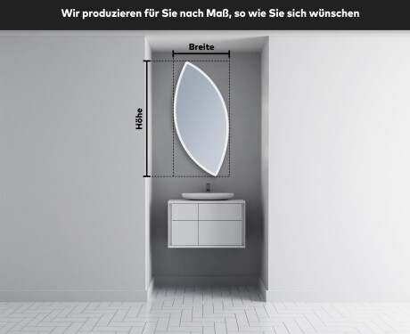 Wandspiegel Beleuchtet unregelmäßige Form L222 #3