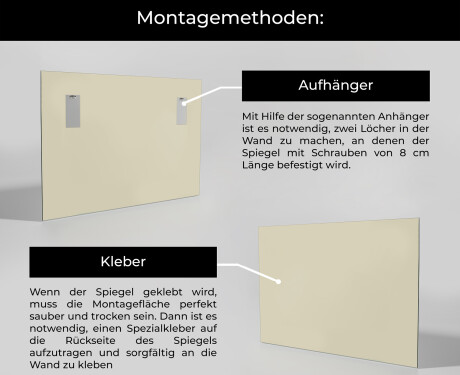 Unregelmäßige Vertikal Wandspiegel L214 #3