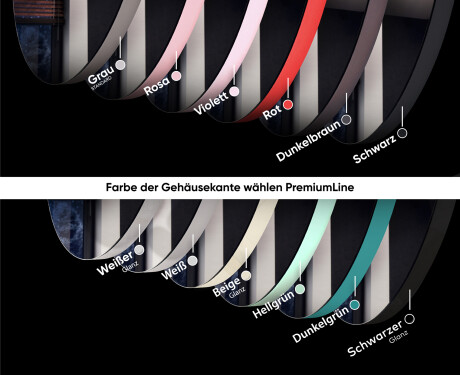 Runde Wandspiegel mit Rahmen L203 #2