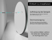 Runde Wandspiegel mit Rahmen L203 #5