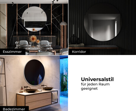 Runde Wandspiegel mit Rahmen L203 #7