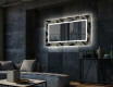 Dekorativer Spiegel mit LED-Beleuchtung für das Wohnzimmer - Dottet Triangles #2