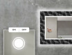 Dekorativer Spiegel mit LED-Beleuchtung für das Wohnzimmer - Dark Wave #4
