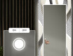 Dekorativer Spiegel mit LED-Beleuchtung für den Flur - Waves #4