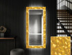 Dekorativer Spiegel mit LED-Beleuchtung für den Flur - Gold Triangles #1