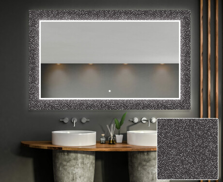 Hinterleuchteter dekorativer Spiegel für das Badezimmer - Dotts