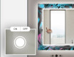 Hinterleuchteter dekorativer Spiegel für das Badezimmer - Fluo Tropic #4