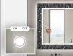 Hinterleuchteter dekorativer Spiegel für das Badezimmer - Gohtic #4