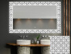 Hinterleuchteter dekorativer Spiegel für das Badezimmer - Industrial #1