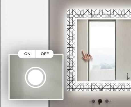 Hinterleuchteter dekorativer Spiegel für das Badezimmer - Industrial #4