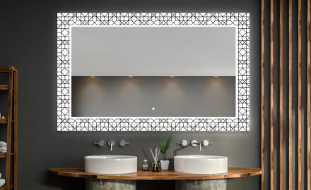 Badezimmerspiegel - mit Artforma mit - LED - Licht Beleuchtung Badezimmerspiegel 