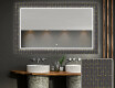 Hinterleuchteter dekorativer Spiegel für das Badezimmer - Microcircuit #1