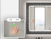 Hinterleuchteter dekorativer Spiegel für das Badezimmer - Microcircuit #5