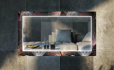Dekorativer Spiegel mit LED-Beleuchtung für das Wohnzimmer - Dandelion
