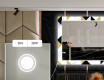 Dekorativer Spiegel mit LED-Beleuchtung für das Esszimmer - Geometric Patterns #4