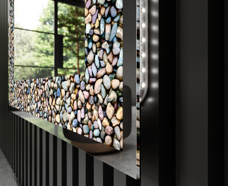 Hinterleuchteter dekorativer Spiegel - Natural Stones #3