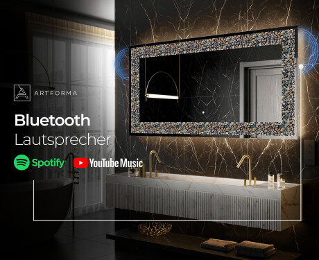 Hinterleuchteter dekorativer Spiegel - Natural Stones #7