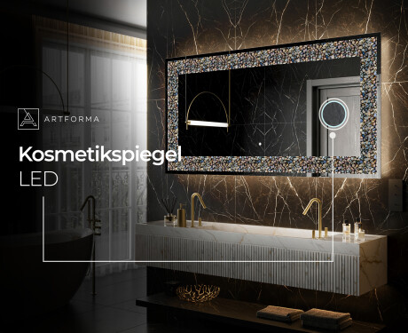 Hinterleuchteter dekorativer Spiegel - Natural Stones #8