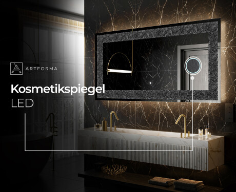 Hinterleuchteter dekorativer Spiegel - Dark Elegance #9
