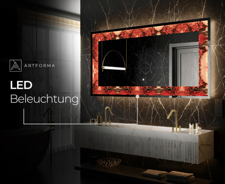 Hinterleuchteter dekorativer Spiegel - Fiery Reflections #6