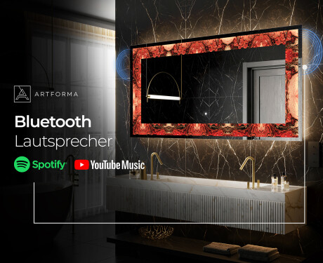 Hinterleuchteter dekorativer Spiegel - Fiery Reflections #7