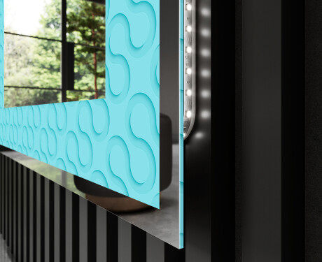 Hinterleuchteter dekorativer Spiegel - Divergent Lines #3