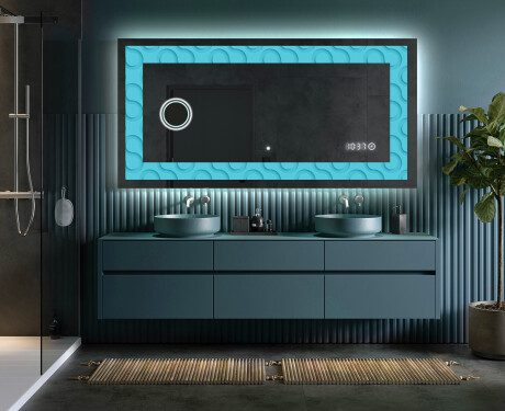 Hinterleuchteter dekorativer Spiegel - Divergent Lines #5