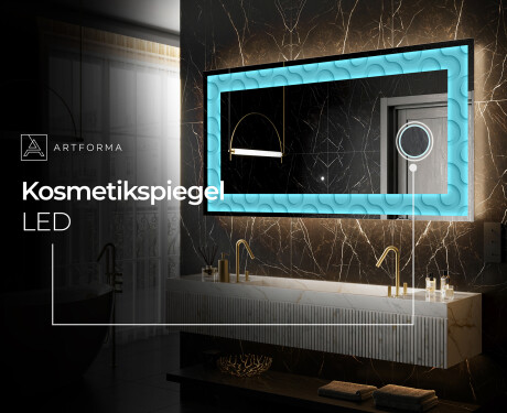 Hinterleuchteter dekorativer Spiegel - Divergent Lines #6