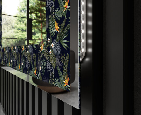 Hinterleuchteter dekorativer Spiegel - Vintage Leaves #3