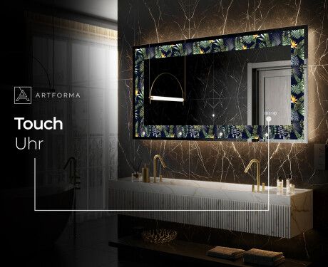 Hinterleuchteter dekorativer Spiegel - Vintage Leaves #6