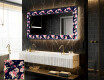Hinterleuchteter dekorativer Spiegel - Floral Layouts