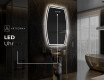 Unregelmäßiger asymmetrischer Spiegel mit LED Beleuchtung M223 #7