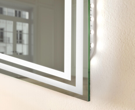 Badspiegel Mit LED L57 80x60 cm, Heizmatte, Touch Schalter #6