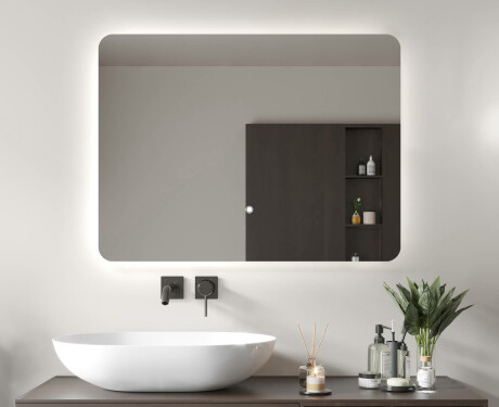 Badspiegel Mit LED L60 80x60 cm, Touch Schalter #1