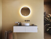 Badspiegel rund mit Beleuchtung LED 60cm mit Dual color, Touch Schalter, Heizmatte #9