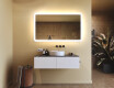 Abgerundeter Badezimmerspiegel mit LED-Beleuchtung, 120×70 cm, zweifarbig, Touch‑Schalter, Heizmatte #9
