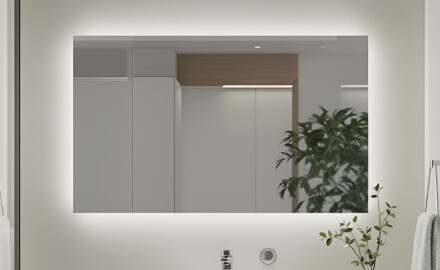 Beleuchteter Badezimmerspiegel 60x80/80x60 cm mit neutraler Lichtfarbe 4500K
