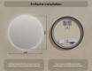 Rundes beleuchtetes Badezimmerspiegel 60 cm mit neutraler Lichtfarbe 4500K #6