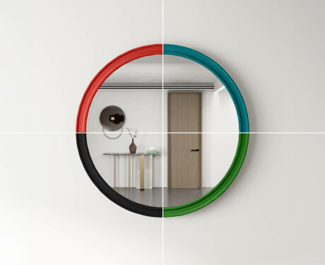 Rundspiegel mit MDF-Finish L300 #9