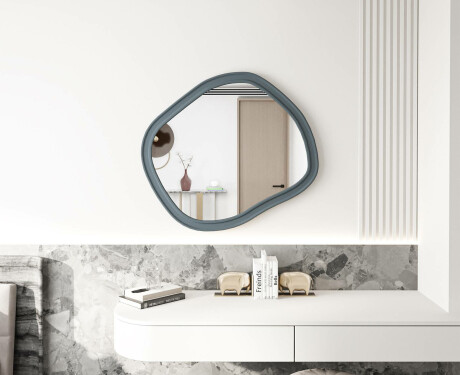 Badezimmer-Spiegel mit maßgefertigtem MDF-Rahmen L303 #4
