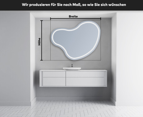 Wandspiegel Beleuchtet unregelmäßige Form N223 #3