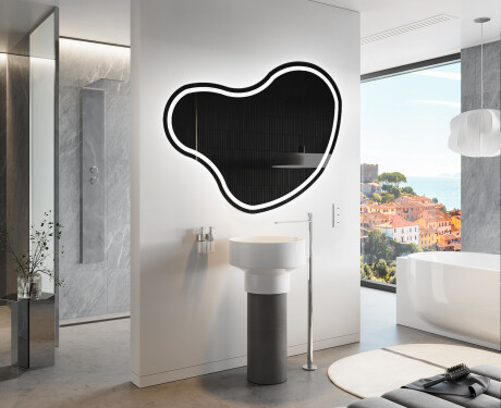 Wandspiegel Beleuchtet unregelmäßige Form N223 #9