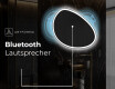 Unregelmäßiger asymmetrischer Spiegel mit LED Beleuchtung H222 #7