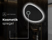 Unregelmäßiger asymmetrischer Spiegel mit LED Beleuchtung H222 #5