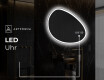 Unregelmäßiger asymmetrischer Spiegel mit LED Beleuchtung H222 #8