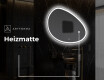Unregelmäßiger asymmetrischer Spiegel mit LED Beleuchtung H222 #9