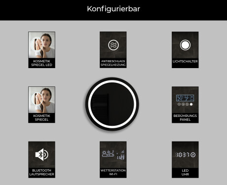 Runder Badspiegel mit LED Beleuchtung L33 #8