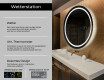 Runder Badspiegel mit LED Beleuchtung L33 #2